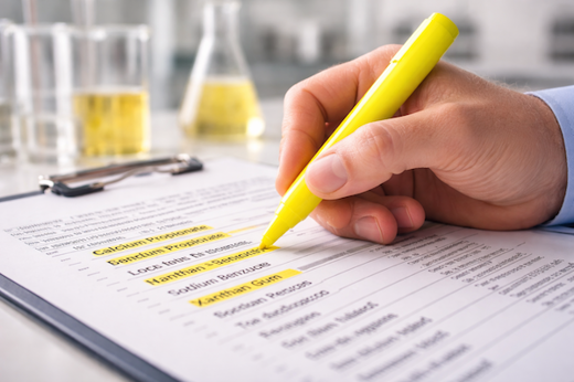 Ingredients Review for Foods, Drinks and Dietary Supplements